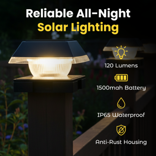 Solar Post Cap Lights Dual Mode BICSGL-14 (2Pack)