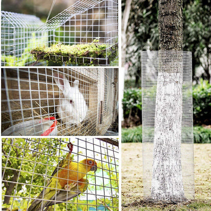 Hardware cloth 1/4 inch 48 inch x 100 foot 23 gauge, hot-dip galvanized welded metal wire fence roll