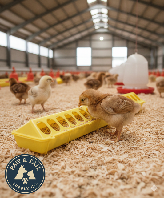 Little Giant 20" Flip-Top Chick & Poultry Feeder Yellow Snap-Lock Spill Yellow 2PCK